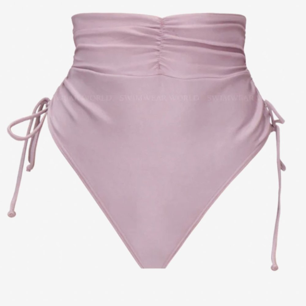 MENASA High Waisted Bikini Bottom PURPLE , S